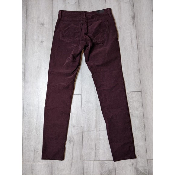 AG The Legging Super Skinny Corduroy Pants , Cords Women's Size 31R Wine - Picture 9 of 16